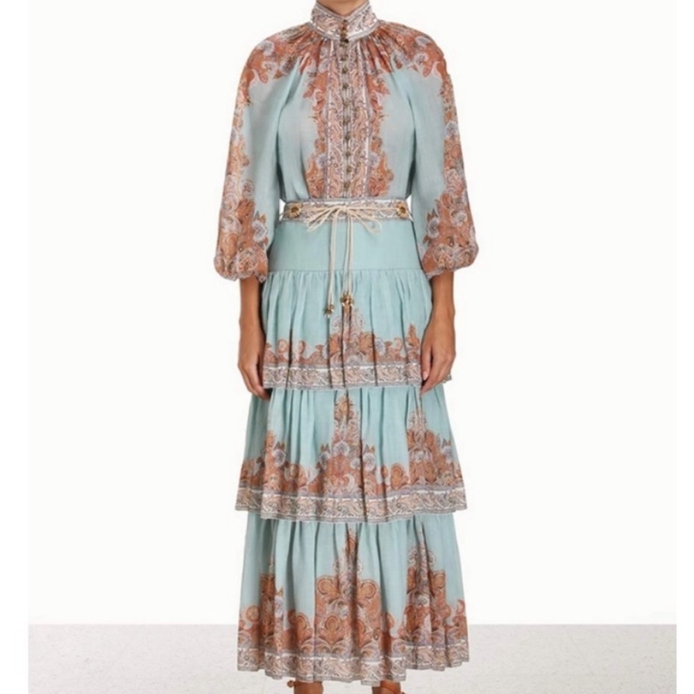 ZIMMERMANN Devi Paisley Print Skirt - Picture 2 of 16